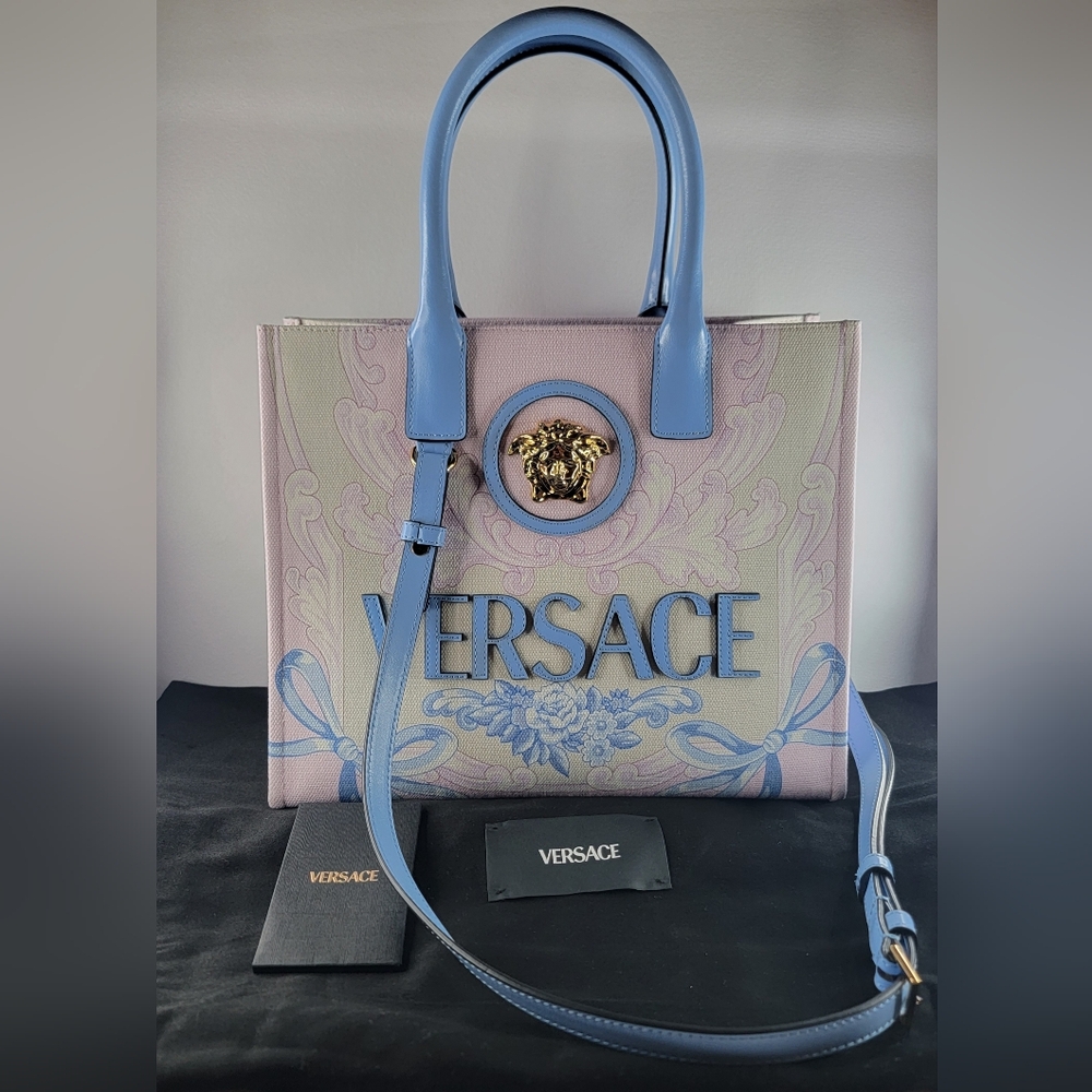 VERSACE Cameo La Medusa Pastel Small Tote Bag - Picture 13 of 15
